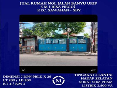 Rumah Surabaya Selatan Jalan Banyu Urip Dkt Dukuh Kupang Kedungdoro