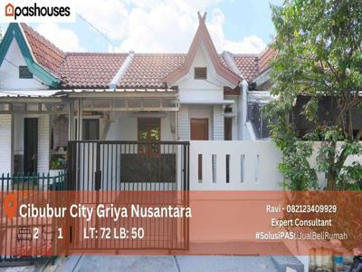 Jual Rumah Cibubur City Griya Nusantara 8 Menit RS Eka Cibubur J-16258