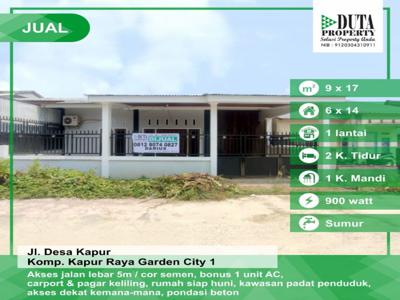 Rumah Komplek Kapuraya Garden City 1 Jalan Desa Kapur Pontianak Kalbar