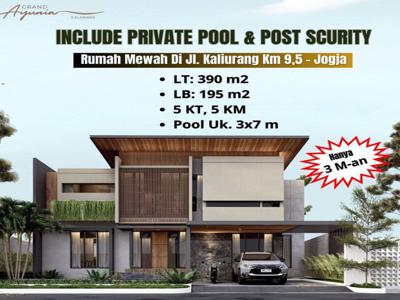 Rumah Mewah Private Pool Jl. Kaliurang Km 9,5 Ada Pos Scurity Pribadi