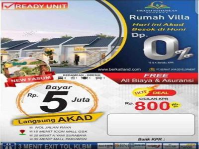 Rumah rady siap huni dp 0% dekat tol klbm