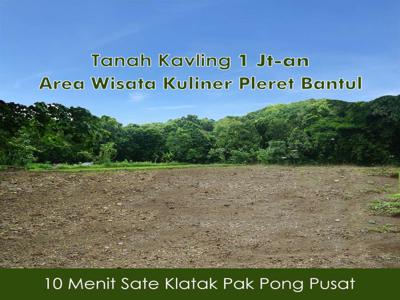 Tanah Pekarangan Bantul Murah 1 Jt-an/m2: View Sawah & Bukit