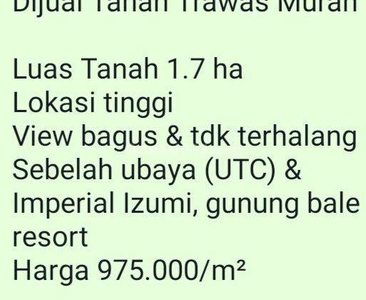 Dijual Tanah Trawas Mojokerto Murah ,View Keren