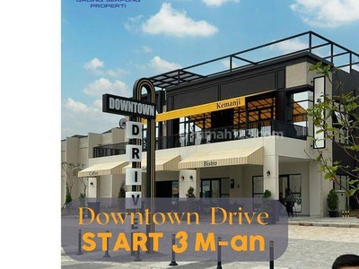 New Launching Ruko Downtown Drive Hadap Jalan Boulevard Kawasan Scientia Gading Serpong