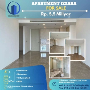 Apartment Izzara |For Sale| 2+1 Br| Semi Furnished | Bagus