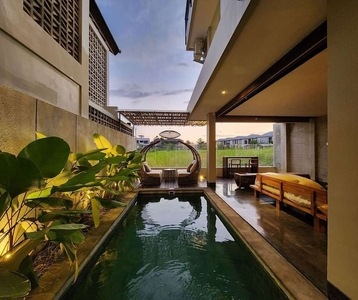 Brand New Rice Field View Villa in Canggu with one gate security syste