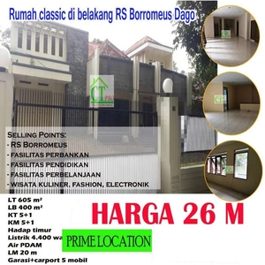 DI JUAL RUMAH CLASSIC DAGO LOKASI ELITE DI BANDUNG