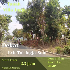 Di Jual Tanah SHMP Jogja, dekat LPMP dan Exit Toll Kalasan Jogja-Solo
