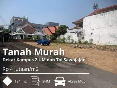 Dijual Tanah Sawojajar Dekat Ruko WOW Malang