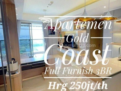 Disewa Apartement 3BR Furnish Goldcoast Pantai Indah Kapuk