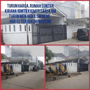 Disewakan Rumah Hook Sunter Kirana Pinggir Jalan Utama