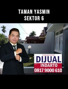 For sale rumah SHM LT 162m² di Taman Yasmin Bogor