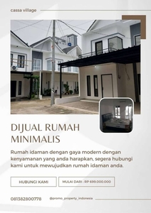 Hunian Minimalis Lokasi Strategis Cassa Village 2lt Harga 600jutaan