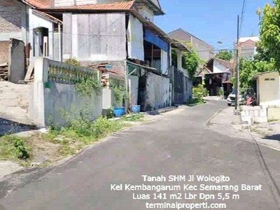 Jual Murah, Tanah di Wologito Kembangarum Semarang Barat