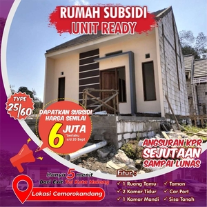 Jual Rumah Subsidi Sudah Siap Huni