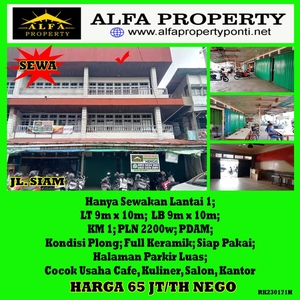 Ruko Siap Pakai Hanya Sewakan Lantai 1 Jl Siam Pontianak Kota