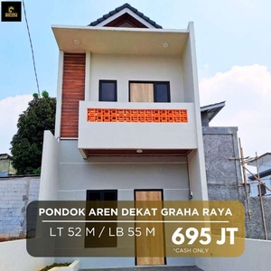 Rumah 2 lantai murah di Pondok Aren dekat Graha Raya