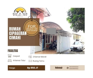 Rumah hook area cipageran cimahi dekat kolmas sangkuriang