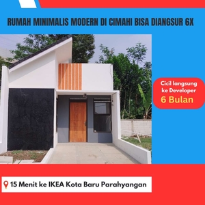Rumah Minimalis Modern di Cimahi Bisa Diangsur 6x