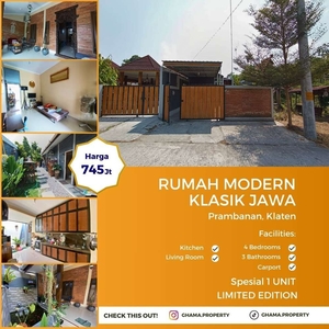 Rumah Modern Etnik Jadi Homestay didekat Candi Prambanan