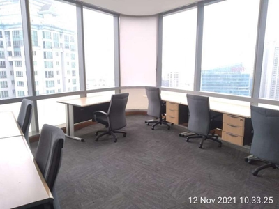 Sewa Kantor Full Furnish 575 m2 di Medialand Tower Kuningan, Hrg Nego