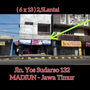 Sewa Ruko 2,5 Lantai. YOS SUDARSO 132 MADIUN