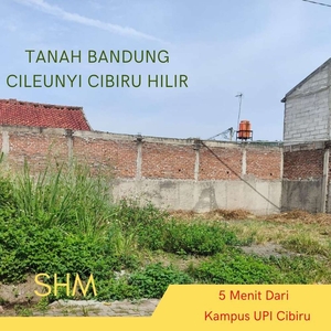 Tanah Bandung Dekat Dengan Kampus UPI Cibiru Cileunyi SHM