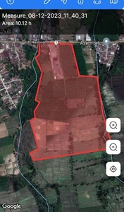 Tanah Dijual 10 Hektar tepi Jl Nasional di Lumajang