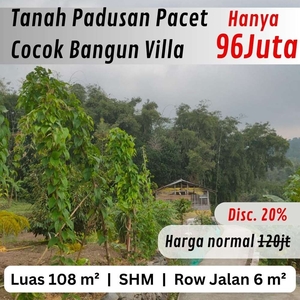 Tanah Luas Cocok untuk Bangun Villa Lokasi View Pegunungan Pacet