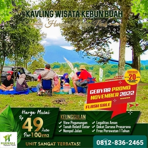 Tanah Murah Dekat Jakarta PROMO Diskon 20 Juta di Harmoni Nature Park