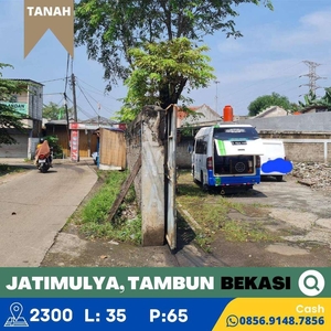 Tanah Siap Bangun Nempel Jalan Raya Jatimulya, Bekasi dekat Tol Timur