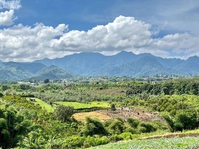 Tanah villa konsep kebun view full gunung di batu bumiaji