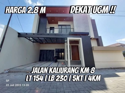 Turun Harga! Rumah Premium Kontemporer di Jakal Km 8 Sleman