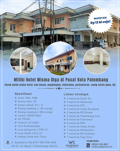 Dijual Hotel Palembang: Wisma Olga