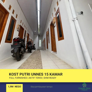 KOST UNNES VIP STRATEGIS SHM READY BISA BAYAR TEMPO DAN KPR BANK