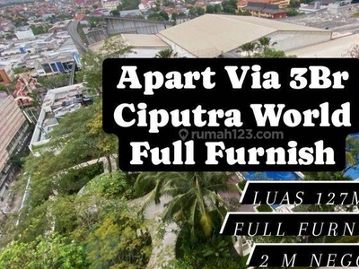 TERMURAH APARTEMEN VIA CIPUTRA WORLD 3BR FULL FURNISH SBY [18]