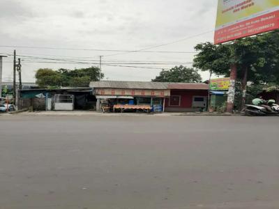 Dijual tanah ada rumah tua di pinggir jalan utama Margahayu Bekasi