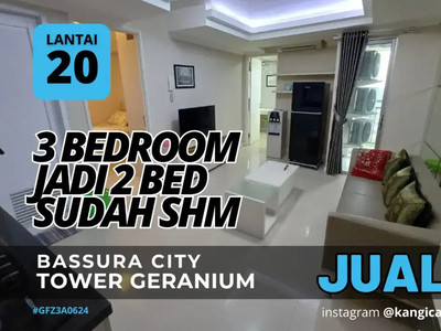 Cash Kredit 3 Bed jadi 2 Furnished Bagus Apartemen Bassura City