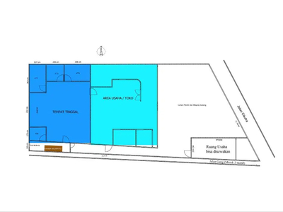 Di Jual Rumah bisa untuk Usaha (Sedang Berjalan) atau Kantor