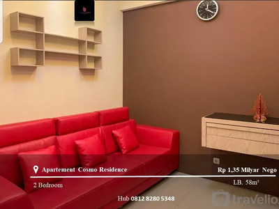 Dijual Apartement Cosmo Residence High Floor 2BR Full Furnished
