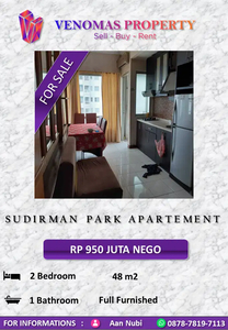 Dijual Apartement Sudirman Park Full Furnished 2 Bedrooms View Selatan