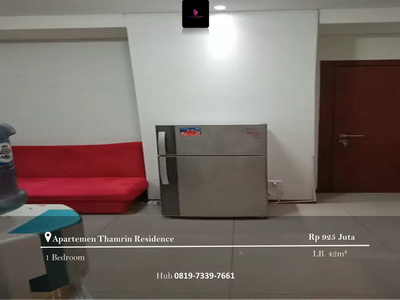 Dijual Apartement Thamrin Residence 1BR Full Furnished High Floor