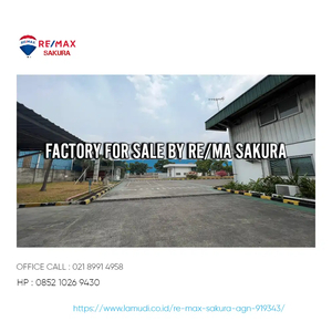 Dijual Cepat Pabrik Atau Gudang di Kawasan Industri Jababeka