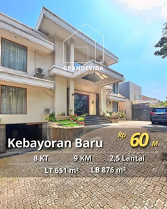 DIJUAL CEPAT RUMAH KEBAYORAN BARU : COCOK UNTUK USAHA / HUNIAN PRIBADI