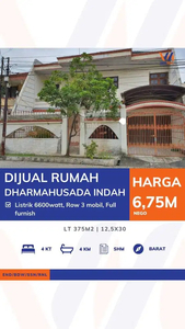 Dijual Rumah di Dharmahusada Indah