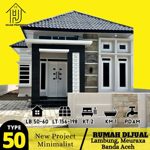 Dijual rumah minimalis 2 kt 2 km banda aceh