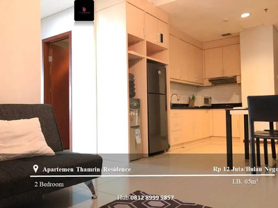 Disewakan Apartemen Thamrin Residence High Floor 2BR Furnished Tower D