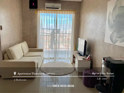 Disewakan Apartement Thamrin Residence, 2BR Full Furnished View West