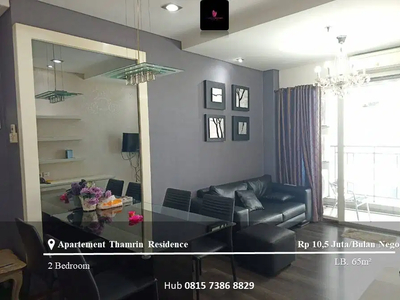Disewakan Apartement Thamrin Residence Middle Floor 2BR Full Furnished