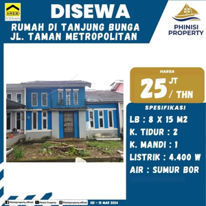 DISEWAKAN RUMAH DI JALAN TAMAN METROPOLITAN TANJUNG BUNGA MAKASSAR